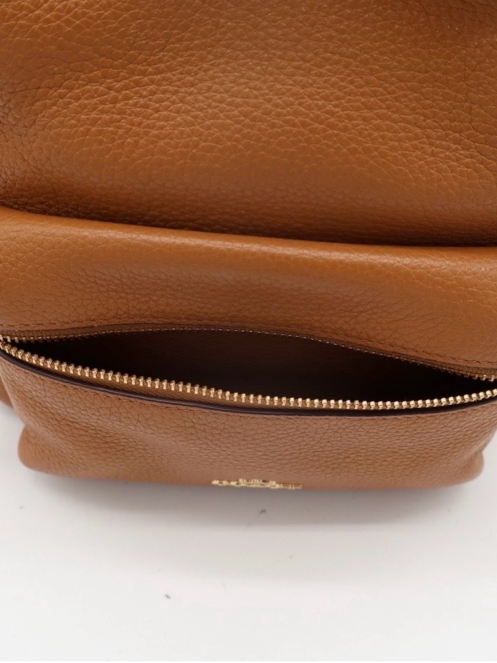 NWOT Coach Charlie Tan Pebbled Leather Medium Backpack (Style F30550). - Picture 6 of 7